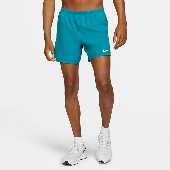 Nike Men's Challenger Brief-Lined 5" Running Shorts in Blue Azul-Size 2XL - Picture 2 of 7